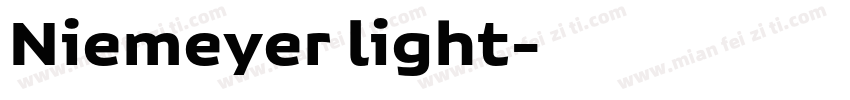 Niemeyer light字体转换